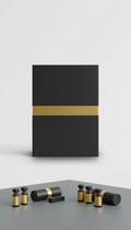 Minimalist Black Storage Box With Gold Accent